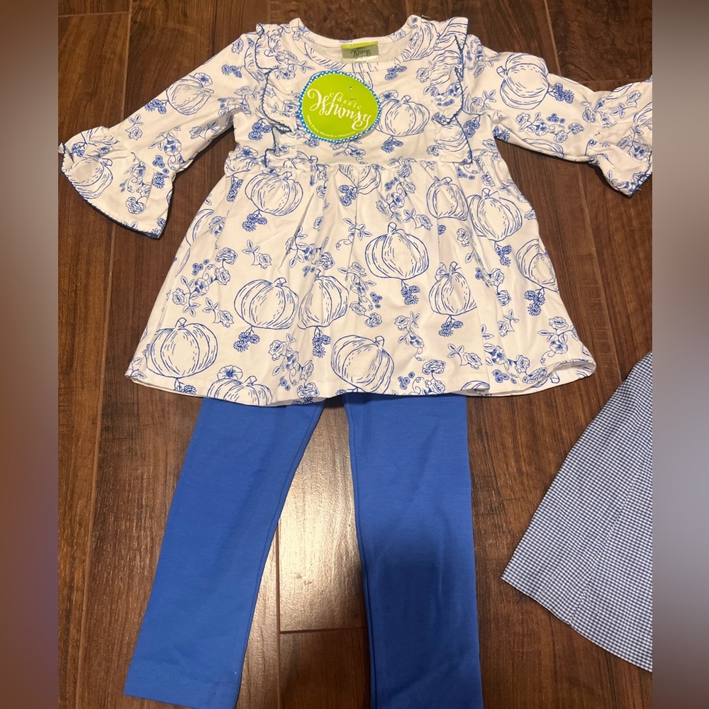 Girls 3T pumpkin set
